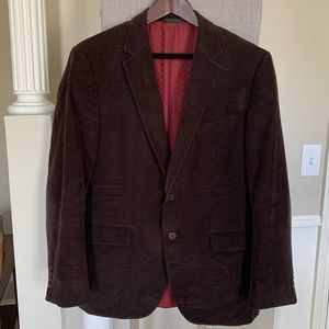 Brown corduroy blazer jacket